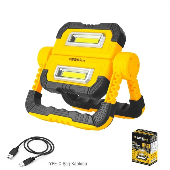 Sgs Şarjli Led Çalişma Lambasi-Power Bank 1000 Lümen 3.7 Volt/ 5000 Mah Sgs5057 ürün görseli 1