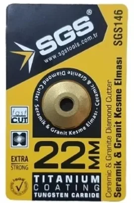 Sgs Serami̇k Grani̇t Kesme Elmasi Ti̇tanyum 22Mm ürün görseli 1