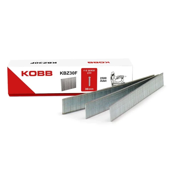 Kobb Kbz30F 30Mm 2500 Adet F/E/J/8 Serisi Ağır Hizmet Tipi Kesik Başlı Çivi ürün görseli 1