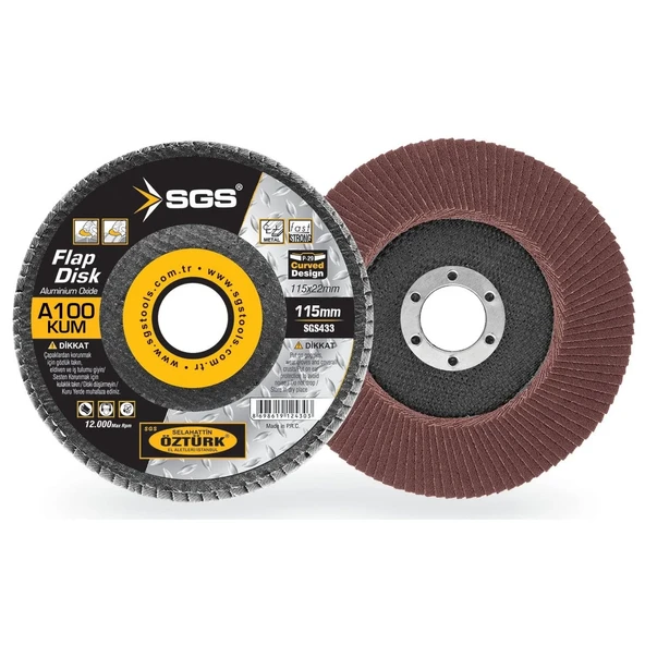 Sgs Flap Di̇sk 115Mm Ao 100Kum ürün görseli 1