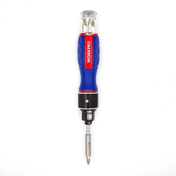 Workpro Wp221069 6-In-1 Profesyonel Cr-V Cırcırlı Manyetik Tornavida Seti ürün görseli 1