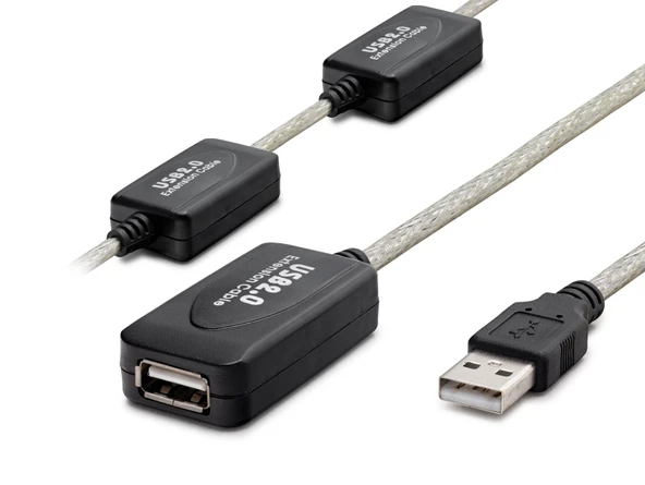 Usb Uzatma Kablosu 30 M - Silver Siyah HDX7525 ürün görseli 1