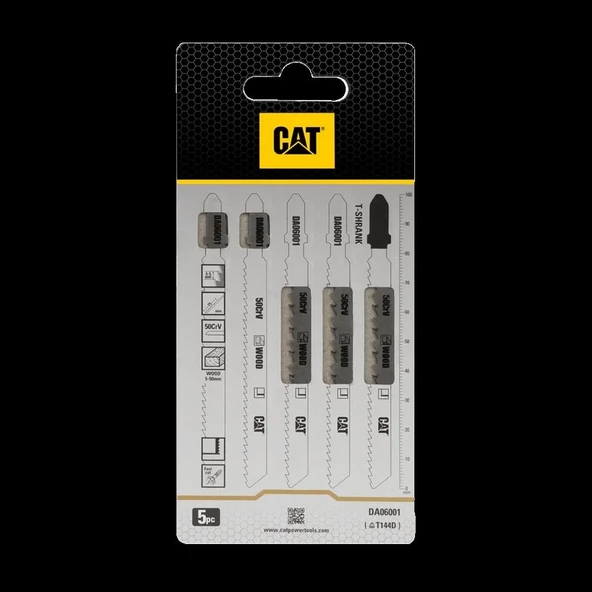 Cat Da06001 5 Parça Profesyonel Ahşap Hızlı/Kaba Kesim Dekupaj Testere Bıçağı, Ucu ürün görseli 1