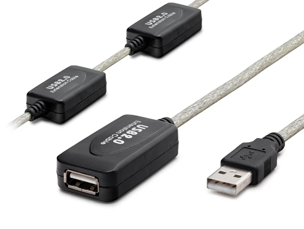 Usb Uzatma Kablosu 25 M - Silver Siyah HDX7546 ürün görseli 1