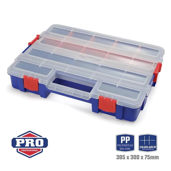 Workpro Wp283007 38X30X6,8Mm Profesyonel İstiflenebilir Organizer ürün görseli 1