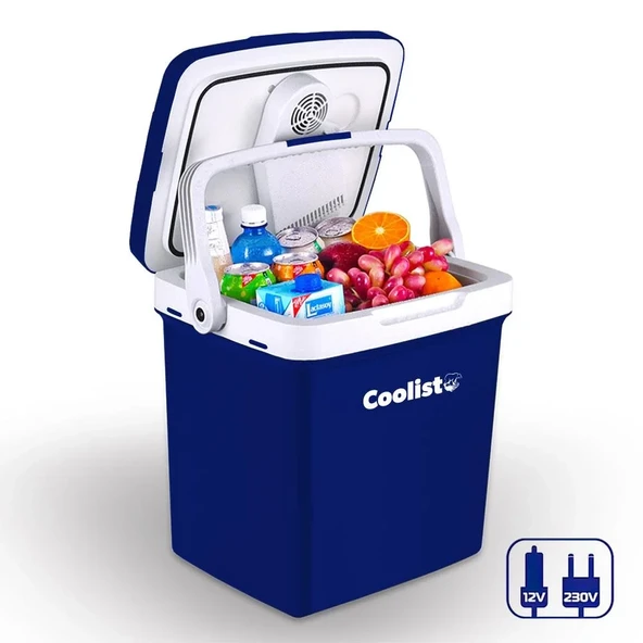 Coolist Clt26 12Volt/220Volt Ac/Dc 26 Litre Sıcak/Soğuk Oto Buzdolabı ürün görseli 1
