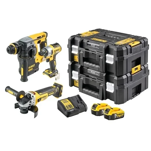 Dck305P2T 18V Xr 5.0 Ah Li-Ion Kömürsüz Kombinasyon 3 Parça Kit ürün görseli 1
