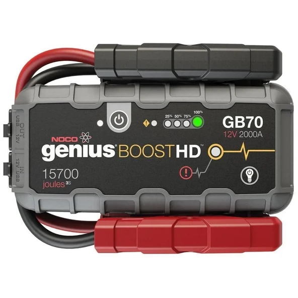 Noco Genius Gb70 12V 2000Amp Ultrasafe Lityum Akü + + Led Lamba ürün görseli 1