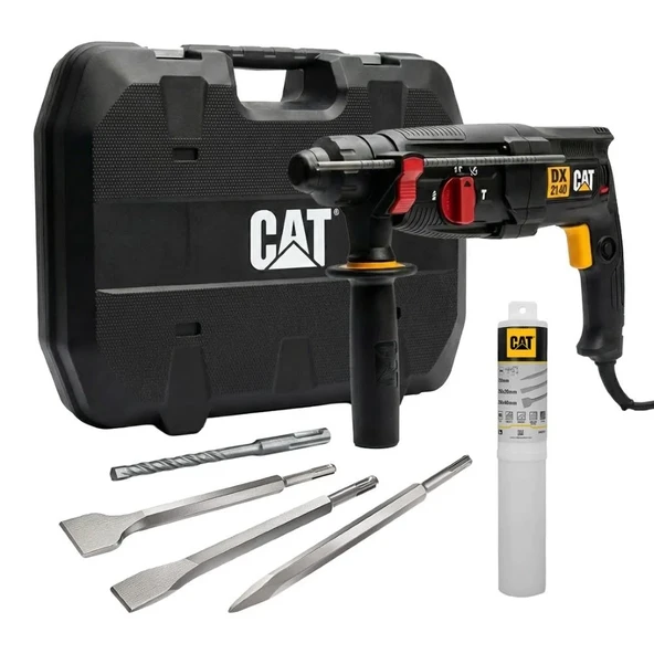 Cat Dx2140.1 800Watt 3.0J 26Mm Sds-Plus Profesyonel Kırıcı/Delici + 1 Ad 3 Ad Kırıcı Uç ürün görseli 1