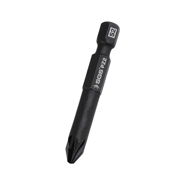 Sgs Pozi̇dri̇v Uçlu Bi̇ts S2 Pz2*50Mm Black-Pro Series Sgs3825 ürün görseli 1