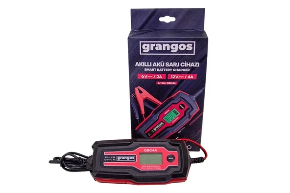 Grangos Gbc4A 6V / 12V 70 Ah Akıllı Dijital Akü Şarj Bakım ürün görseli 1