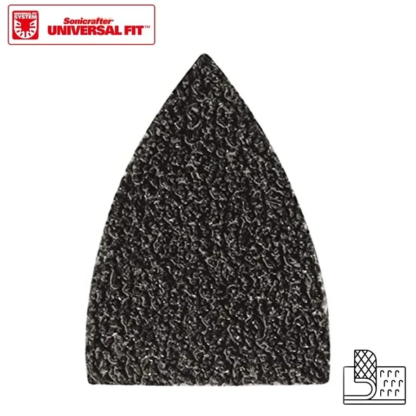 Worx Wa2121 Çok Amaçlı Raspalama Makinası İçin 34X34Mm 20Adet 80Kum Cırtlı Universal Parmak Zımpara Kâğıdı ürün görseli 1