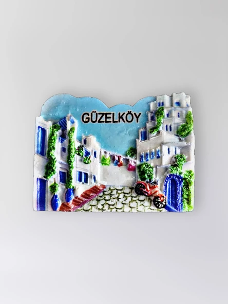 GÜZELKÖY Polyester Kabartmalı Magnet 6,5x5 cm Dekoratif Hediyelik Buzdolabı Süsü (Kod:1339) ürün görseli 1