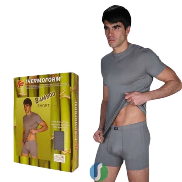 Bambu Erkek Boxer Short - Thermoform - Gri ürün görseli 1