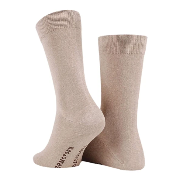 Bambu Çorap - Thermoform - Bej - No: 40-44 - Resim 2