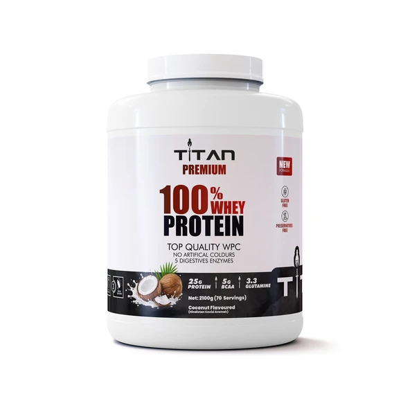 Titan Premium 100% Whey Protein WPC70 2300g-Hindistan Aroma ürün görseli 1