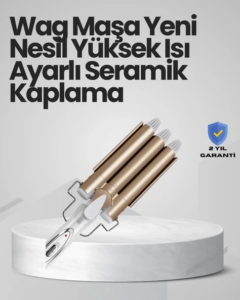 Nevamel Bukle Saç Maşası – Kolay Kullanım Sağlıklı Bukleler yüksek ısılı ürün görseli 1