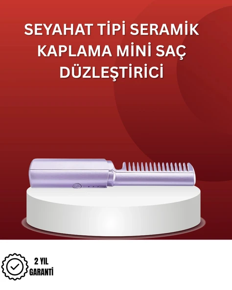 Nevamel Isıtmalı Saç Düzleştirici Fırça – Kablosuz ve Hafif Tasarım ürün görseli 1