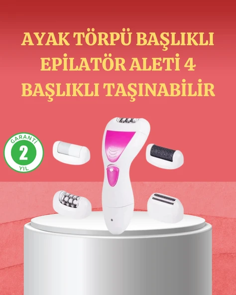 Nevamel 4 Başlıklı Kablosuz Şarjlı Epilasyon Cihazı ürün görseli 1