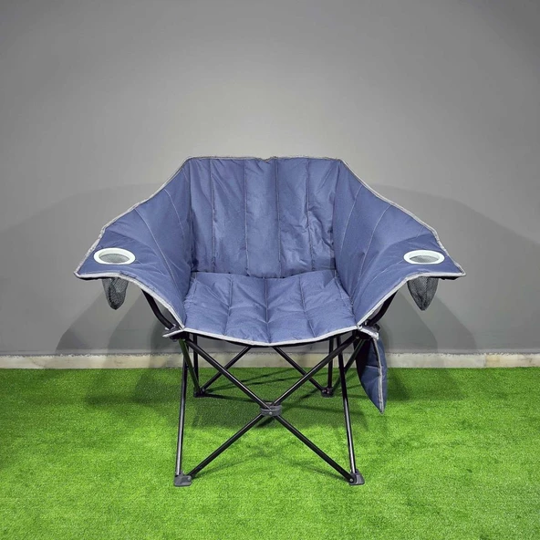 Argeus Nevgrande Comfort Katlanabilir Kamp Sandalyesi Lacivert ürün görseli 1