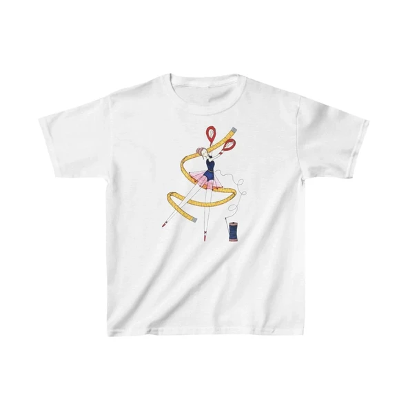 Unisex Çocuk Baskılı T-shirt - Beyaz ürün görseli 1