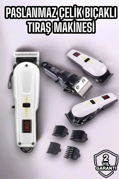 Nevamel® Yeni Nesil Tıraş Makinesi Uzun Şarjlı Paslanmaz Çelik Bıçaklı ürün görseli 1