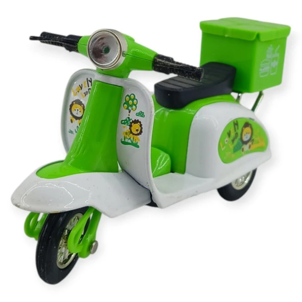 Çek Bırak Metal Vespa Motor  Cm - FY361A-D-YEŞİL - 1 ADET ürün görseli 1