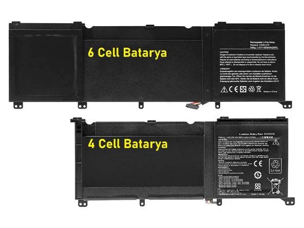 Asus N501J Batarya Pil RETRO V2 (6 Cell) ürün görseli 1
