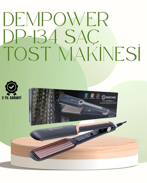 Nevamel® DP-134 Saç Tost Makinesi 220°C Isı Ayarlı 360° Dönebilen Kablo ürün görseli 1