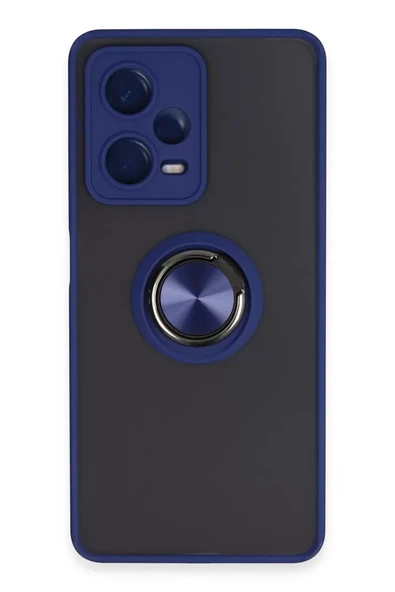 Newface Xiaomi Poco X5 Pro 5G Kılıf Montreal Yüzüklü Silikon Kapak - Lacivert ürün görseli 1