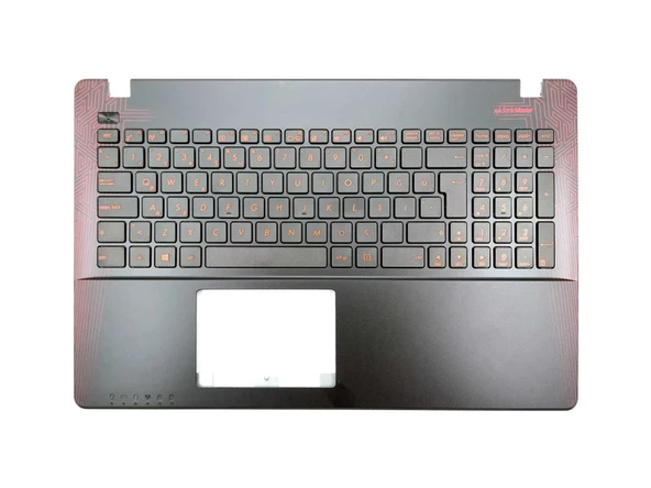 Asus R513C Klavye Kasa Siyah (Kırmızı Harfli) ürün görseli 1