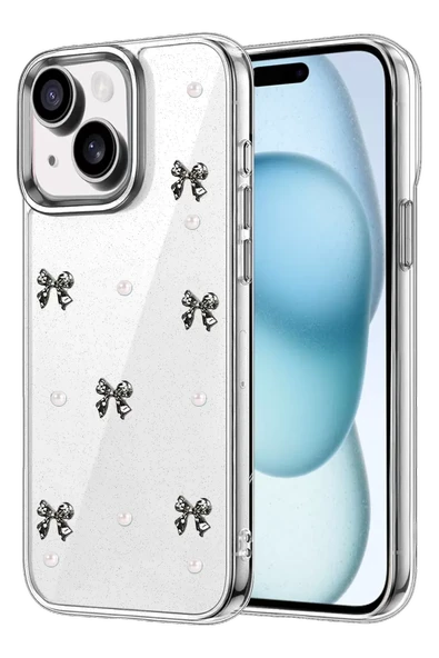 Newface Apple iPhone 15 Fiyonk Desenli Kapak - Desen 8 ürün görseli 1