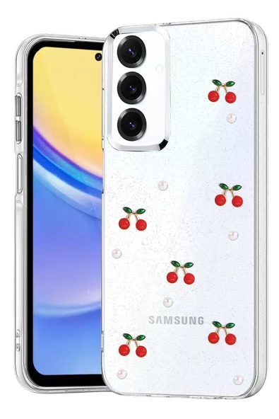 Newface Samsung Galaxy A34 5G Fiyonk Desenli Kapak - Desen 9 ürün görseli 1