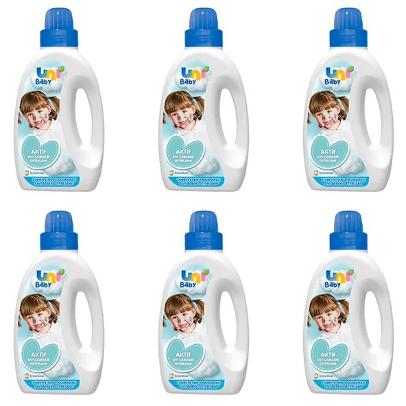 Uni Baby Aktif Sıvı Çamaşır Deterjanı 1500 ml 6 Adet ürün görseli 1