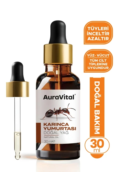 Karınca Yumurtası Yağı 30 Ml %100 Doğal – Tüy Azaltıcı, Epilasyon Sonrası Cilt Bakım Yağı ürün görseli 1