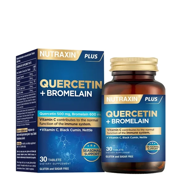 Nutraxin Quercetin + Bromelain 30 Tablet ürün görseli 1