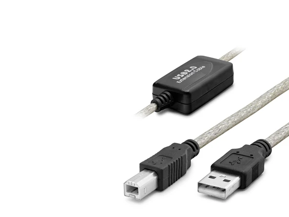Usb Printer Kablosu 10 M - Silver Siyah HDX7559 ürün görseli 1