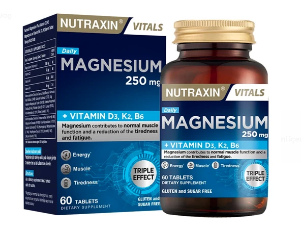 Nutraxin Magnesium Daily 60 Tablet ürün görseli 1