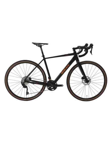 BİSAN ALL TRAIL GRX600 ERKEK YARIŞ BİSİKLETİ 520H HD 28 JANT 22 VİTES MAT SİYAH TURUNCU ürün görseli 1