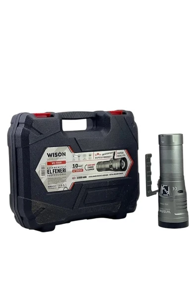 WS-15500 Profesyonel Uzun Menzilli El Feneri 13.000 Lümen 130W 32.000 Mah ürün görseli 1