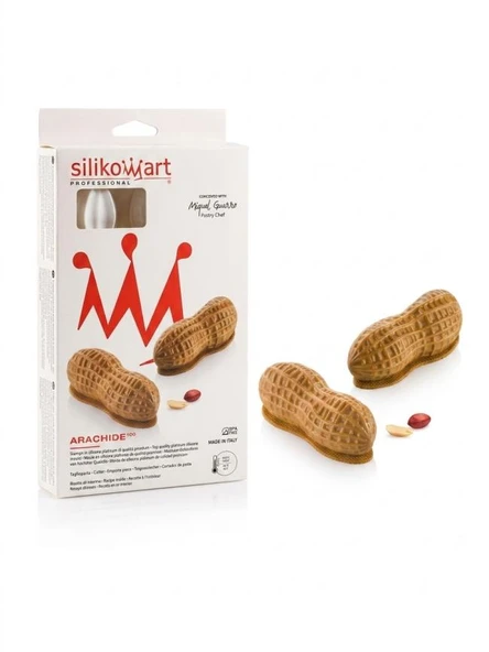 Silikomart Arachide 100 – Miquel Guarro Tasarımı 3D Yer Fıstık Kalıp Seti ürün görseli 1