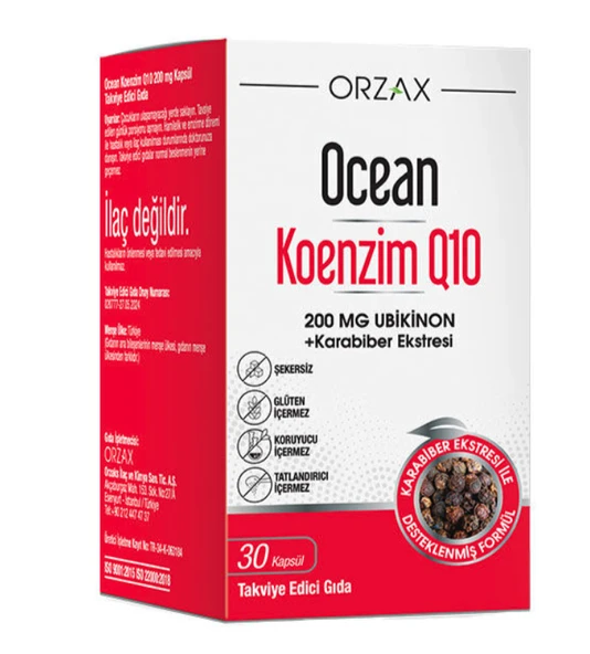 Ocean Koenzim Q10 200 mg 30 Kapsül ürün görseli 1