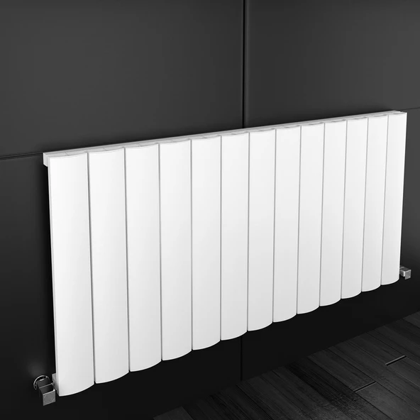 Sanica Malaga Dizayn Radyatör Beyaz Alüminyum Yatay 600 x 1040 mm ürün görseli 1