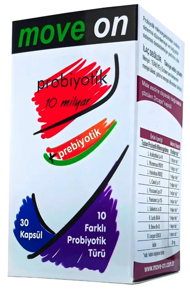 Move On Probiyotik 10 Milyar Probiyotik 30 Kapsül ürün görseli 1