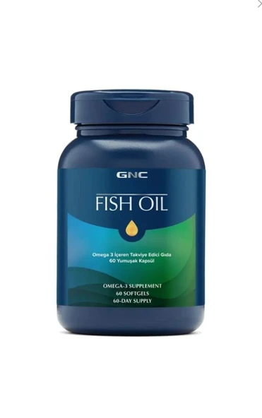 GNC Fish Oil 60 Yumuşak Kapsül ürün görseli 1
