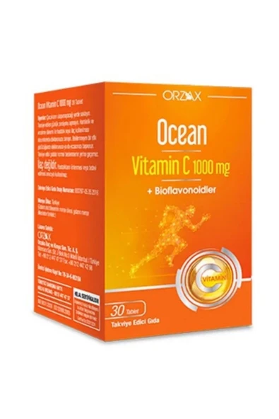 Orzax Ocean Vitamin C 1000 Mg 30 Tablet ürün görseli 1