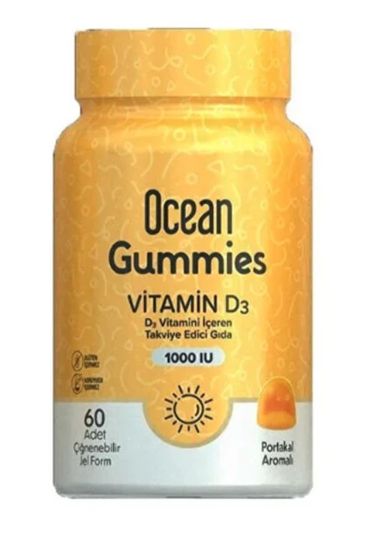 Ocean Gummies Vitamin D3 60 Çiğneme Form ürün görseli 1