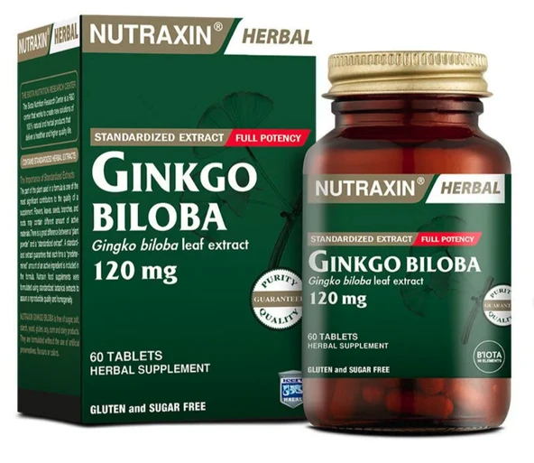 Nutraxin Ginko Biloba 60 Tablet ürün görseli 1