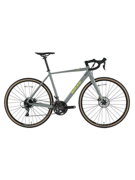 BİSAN ALL TRAIL GRX600 ERKEK YARIŞ BİSİKLETİ 500H HD 28 JANT 22 VİTES AÇIK GRİ SARI ürün görseli 1