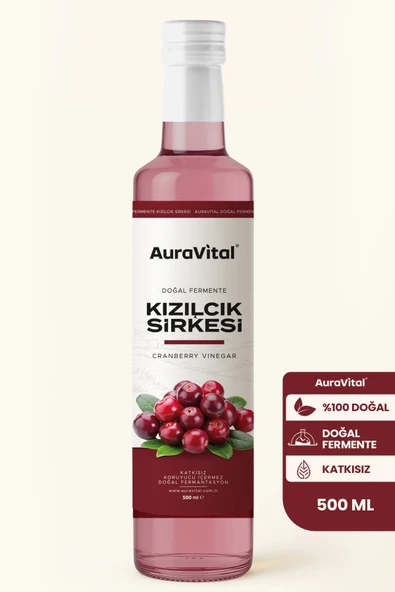Kızılcık Sirkesi Doğal Fermantasyon 500 ml ürün görseli 1